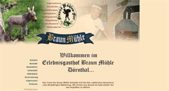 Desktop Screenshot of braun-muehle-doernthal.de