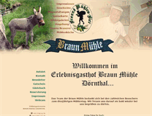 Tablet Screenshot of braun-muehle-doernthal.de